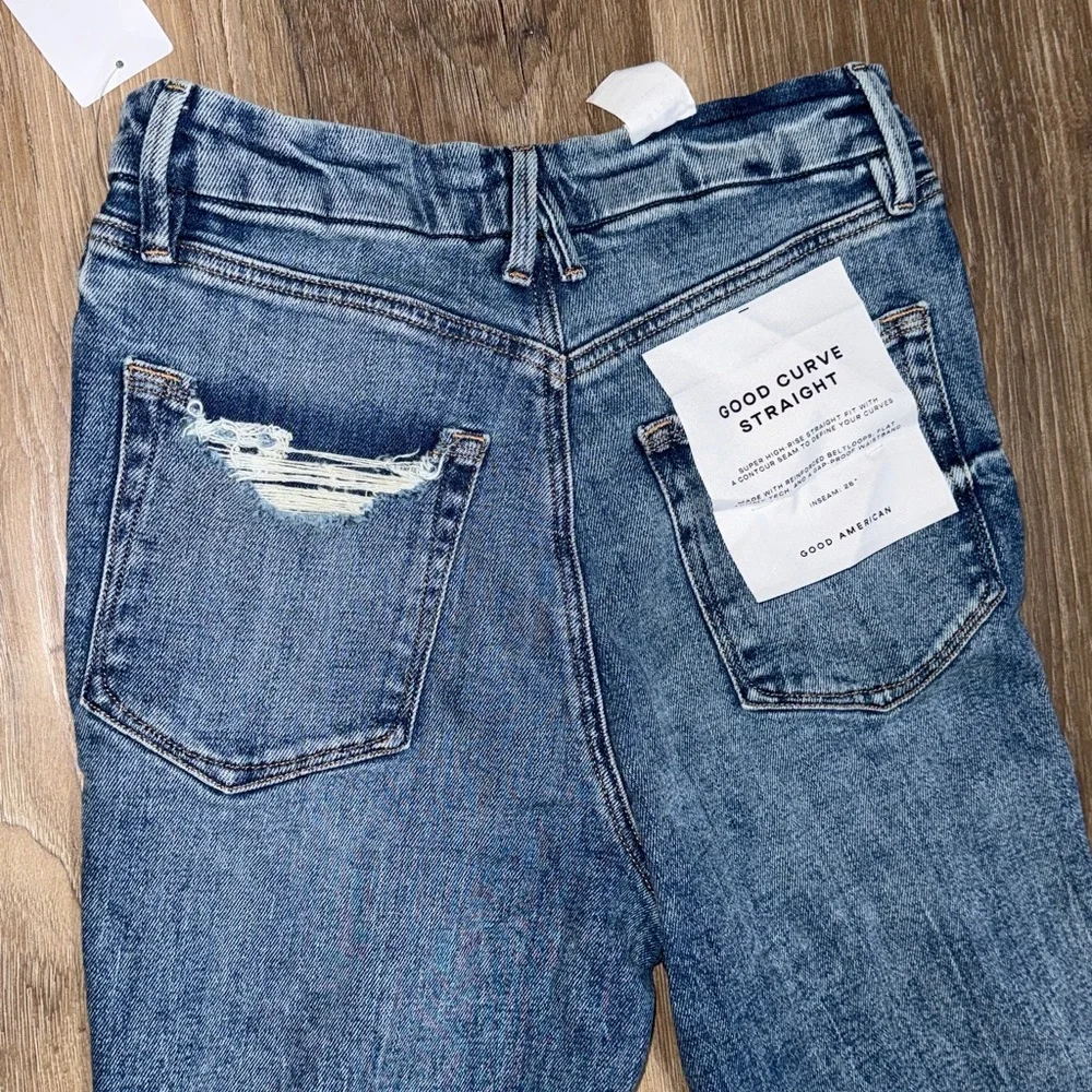 NWT Crossover waist straight leg jeans - Picture 7 of 9